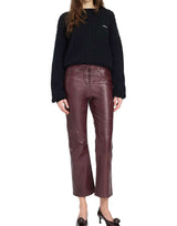 ROTATE Maglione girocollo a trecce BLACK Donna 