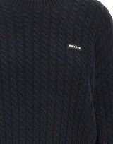 ROTATE Maglione girocollo a trecce BLACK Donna 