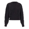 ROTATE BIRGER CHRISTENSEN Maglia con fiori 3D BLACK Donna 
