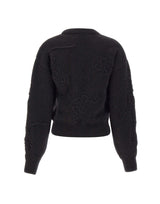 ROTATE Maglia con fiori 3D BLACK Donna 