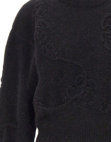 ROTATE Maglia con fiori 3D BLACK Donna 
