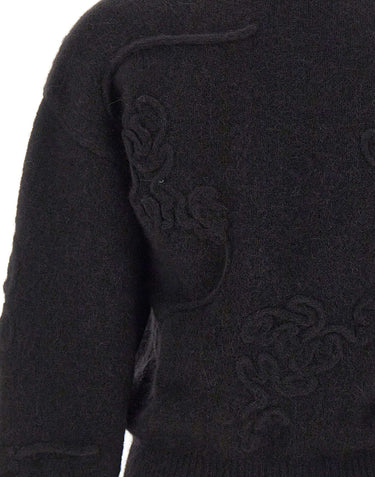 ROTATE Maglia con fiori 3D BLACK Donna 