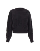 ROTATE Maglia con fiori 3D BLACK Donna 