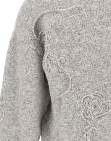 ROTATE Maglia con fiori 3D GREY Donna 