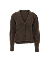 ROTATE Cardigan in maglia con volant BROWN Donna 