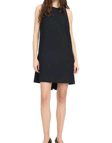 ROTATE Abito corto in crêpe BLACK Donna 
