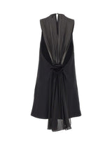 ROTATE Abito corto in crêpe BLACK Donna 