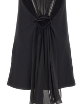 ROTATE Abito corto in crêpe BLACK Donna 