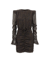 ROTATE BIRGER CHRISTENSEN Mini abito arricciato BROWN Donna 