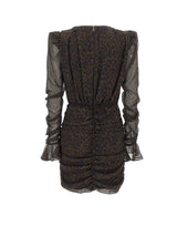 ROTATE BIRGER CHRISTENSEN Mini abito arricciato BROWN Donna 