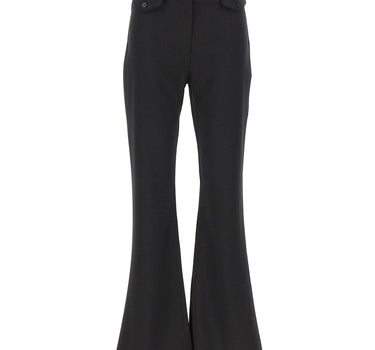 ROTATE BIRGER CHRISTENSEN Pantaloni a zampa BLACK Donna 