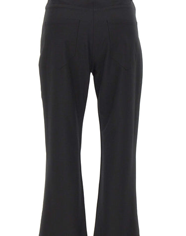 ROTATE Pantaloni a zampa BLACK Donna 