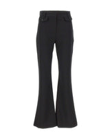 ROTATE Pantaloni a zampa BLACK Donna 
