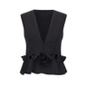ROTATE BIRGER CHRISTENSEN Top con dettaglio floreale BLACK Donna 