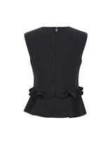 ROTATE Top con dettaglio floreale BLACK Donna 