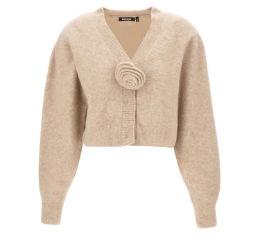 ROTATE BIRGER CHRISTENSEN "Flower Cardigan" BEIGE Donna 