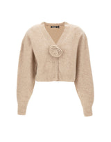 ROTATE BIRGER CHRISTENSEN "Flower Cardigan" BEIGE Donna 