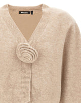 ROTATE BIRGER CHRISTENSEN "Flower Cardigan" BEIGE Donna 