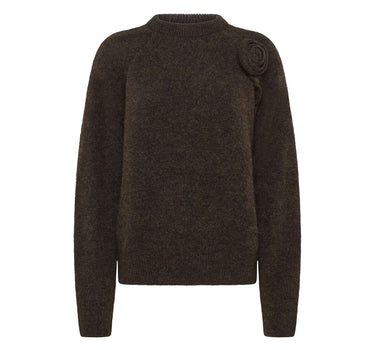 ROTATE BIRGER CHRISTENSEN Maglione "Flower Jumper" BROWN Donna 