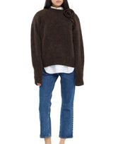 ROTATE BIRGER CHRISTENSEN Maglione "Flower Jumper" BROWN Donna 