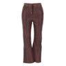 ROTATE BIRGER CHRISTENSEN Pantaloni Capri svasati in pelle RED Donna 