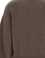 ROTATE BIRGER CHRISTENSEN Maglione girocollo in lana BROWN Donna 
