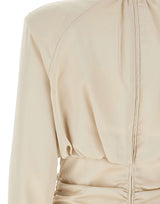 ROTATE BIRGER CHRISTENSEN "Ls Ruched Top" WHITE Donna 