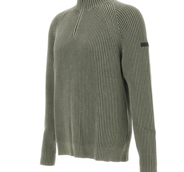 RRD Maglia "Cotton 7 Techno Wash Hal Zip" GREEN Uomo 