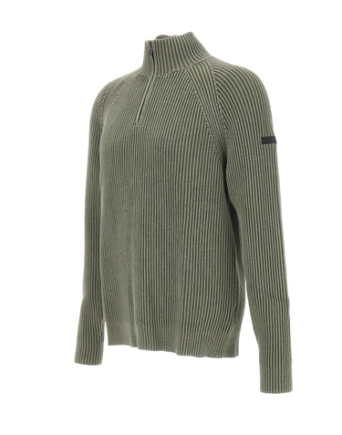 RRD Maglia "Cotton 7 Techno Wash Hal Zip" GREEN Uomo 