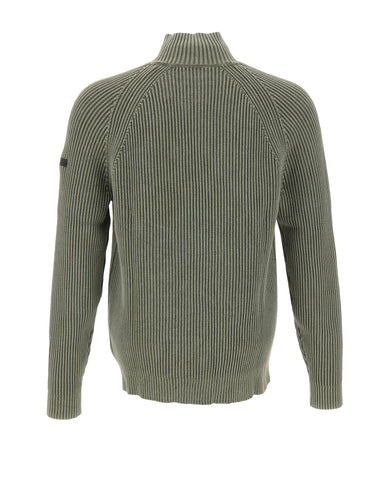 RRD Maglia "Cotton 7 Techno Wash Hal Zip" GREEN Uomo 