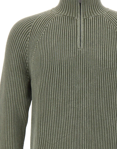 RRD Maglia "Cotton 7 Techno Wash Hal Zip" GREEN Uomo 