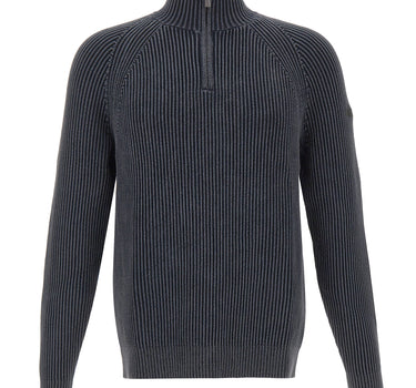 RRD Maglia "Cotton 7 Techno Wash Hal Zip" BLUE Uomo 