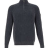 RRD Maglia "Cotton 7 Techno Wash Hal Zip" BLUE Uomo 