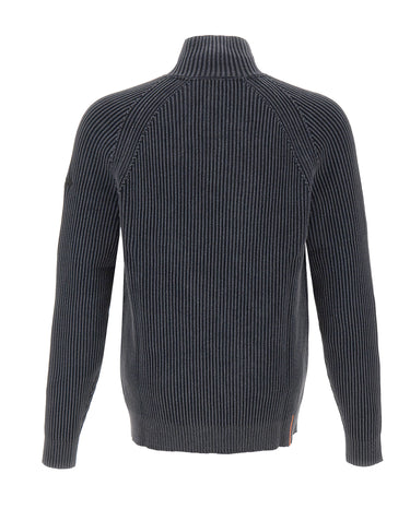 RRD Maglia "Cotton 7 Techno Wash Hal Zip" BLUE Uomo 