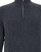 RRD Maglia "Cotton 7 Techno Wash Hal Zip" BLUE Uomo 