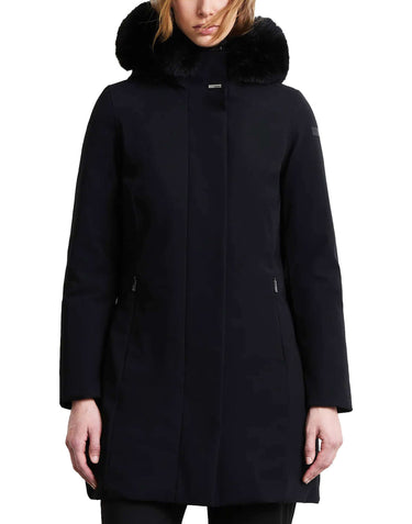 RRD Parka "Surflex Winter Long Fur" BLACK Donna 