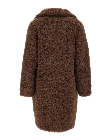 RRD Cappotto reversibile "Lamb Coat Wom" BROWN Donna 