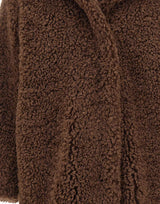 RRD Cappotto reversibile "Lamb Coat Wom" BROWN Donna 