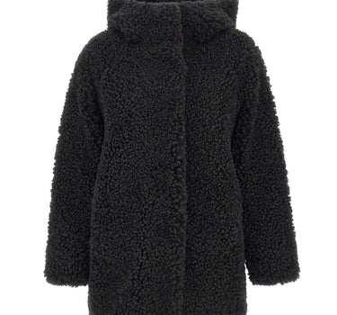 RRD Cappotto reversibile "Lamb Hood Wom" BLACK Donna 