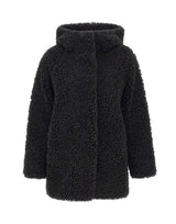 RRD Cappotto reversibile "Lamb Hood Wom" BLACK Donna 