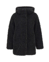 RRD Cappotto reversibile "Lamb Hood Wom" BLACK Donna 