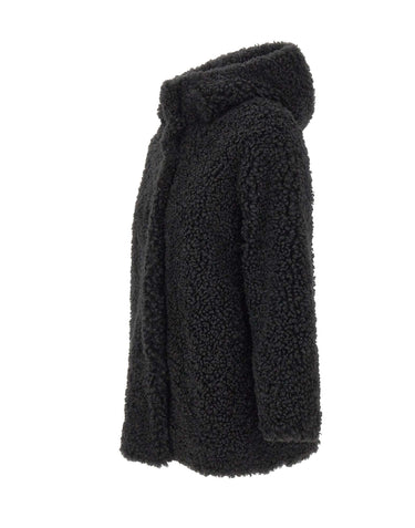 RRD Cappotto reversibile "Lamb Hood Wom" BLACK Donna 