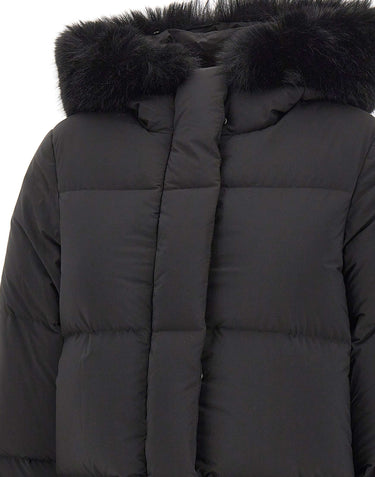 RRD Piumino "Fly Tubic 18 Hood Fur" BLACK Donna 