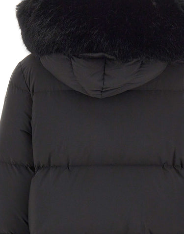 RRD Piumino "Fly Tubic 18 Hood Fur" BLACK Donna 