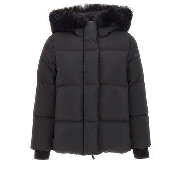 RRD Piumino "Fly Tubic 18 Hood Fur" BLACK Donna 