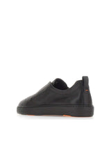 SANTONI Sneaker slip-on "Victory" BLACK Uomo 