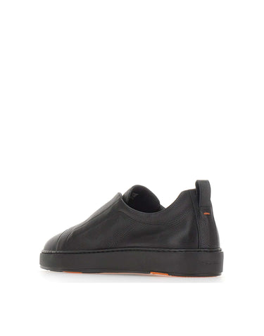 SANTONI Sneaker slip-on "Victory" BLACK Uomo 