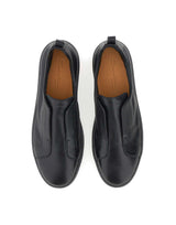 SANTONI Sneaker slip-on "Victory" BLACK Uomo 