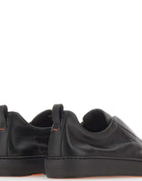 SANTONI Sneaker slip-on "Victory" BLACK Uomo 