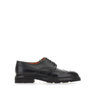 SANTONI Stringate "Emil" BLACK Uomo 